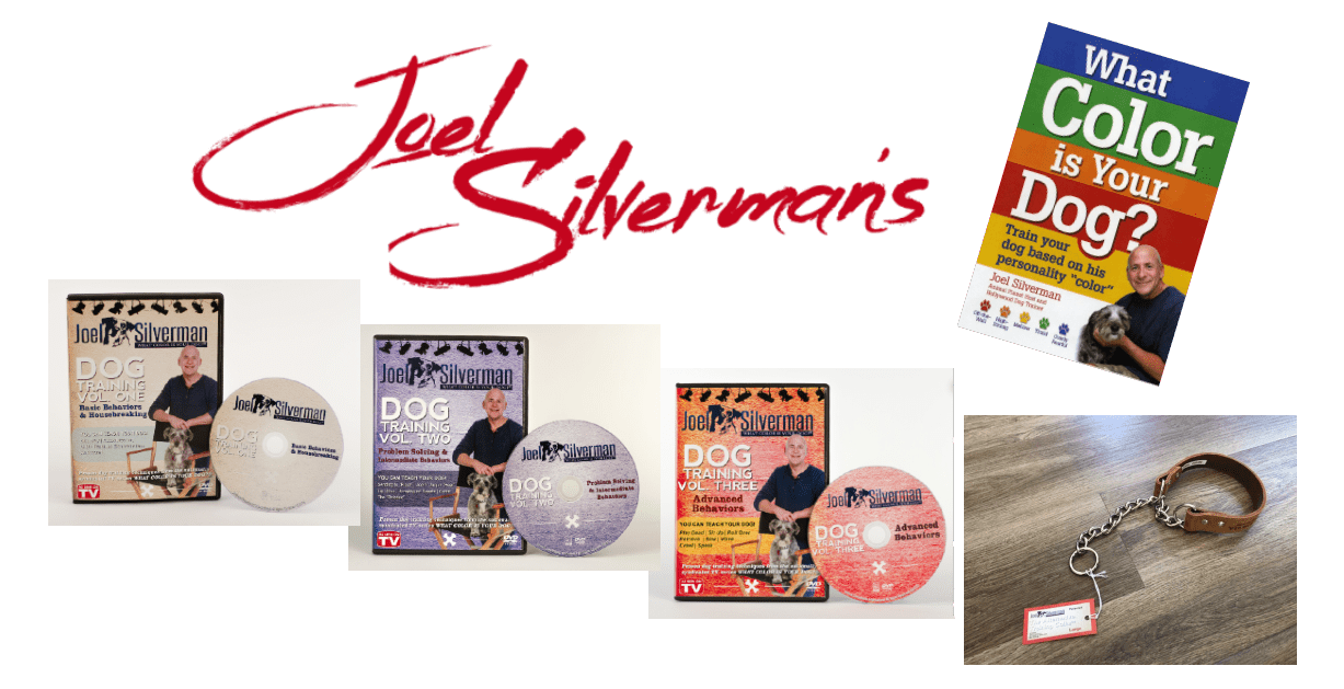 Joel Silverman’s 3 DVD Set/ Alternative Training Collar/ What Color is Your Dog? book